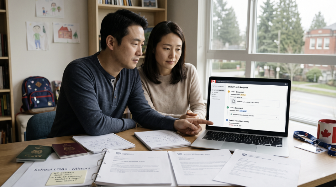 캐나다 미성년 자녀, 부모 워크퍼밋이 끝나면 Study Permit이 필요할까요?